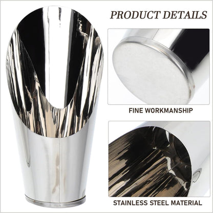 Bonsai Scoop: Stainless Steel Bucket Shovel Garden Potted Scoop for Garden Fertilizer Feed Scooper Gardening Supplies