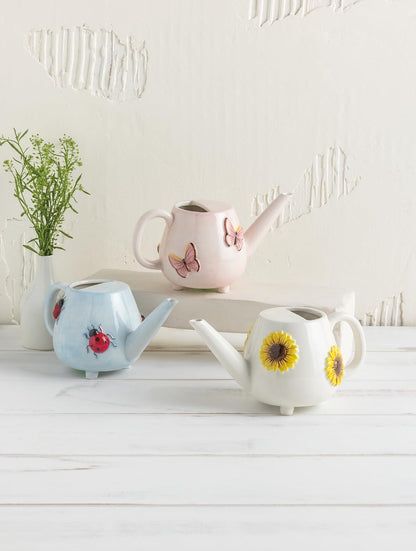 Butterfly Ceramic Watering Can