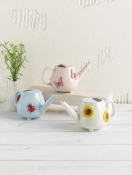 Butterfly Ceramic Watering Can