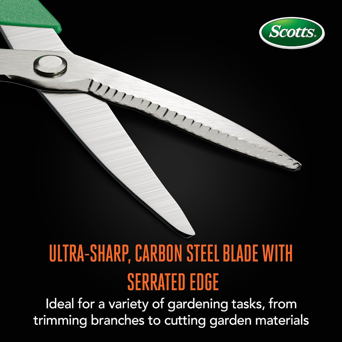 8 in. Anvil Pruning Shears – 1/2 in. Cutting Capacity, Heavy-Duty Garden Pruner for Dry Stems and Dead Wood, Sap Resistant – Comfort Grip with Sharp Carbon Steel Blade for Yard and Garden Use