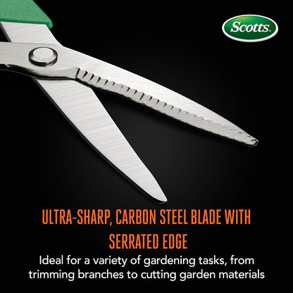 8 in. Anvil Pruning Shears – 1/2 in. Cutting Capacity, Heavy-Duty Garden Pruner for Dry Stems and Dead Wood, Sap Resistant – Comfort Grip with Sharp Carbon Steel Blade for Yard and Garden Use