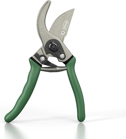 8 in. Anvil Pruning Shears – 1/2 in. Cutting Capacity, Heavy-Duty Garden Pruner for Dry Stems and Dead Wood, Sap Resistant – Comfort Grip with Sharp Carbon Steel Blade for Yard and Garden Use