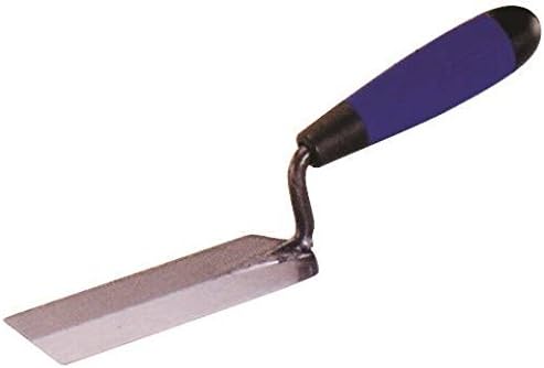 ProLine Margin Trowel with ErgoSoft Handle - 5” x 2” - Heavy duty forged polished steel blade trowel for patching and smoothing - High lift handle clearance