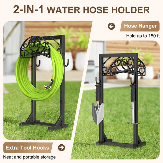 Garden Hose Holder Stand Heavy Duty Freestanding 150 FT