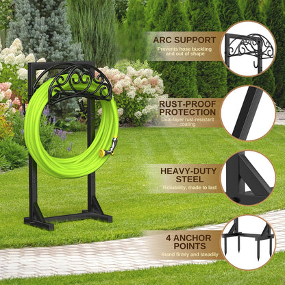 Garden Hose Holder Stand Heavy Duty Freestanding 150 FT