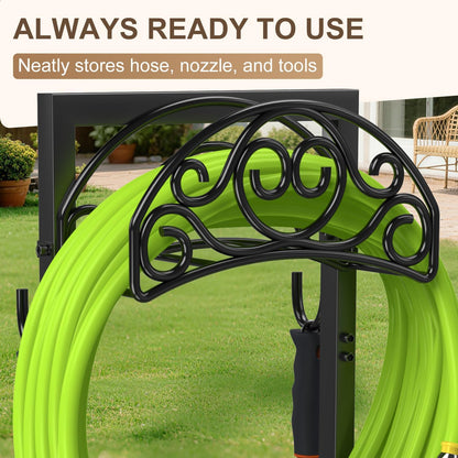 Garden Hose Holder Stand Heavy Duty Freestanding 150 FT