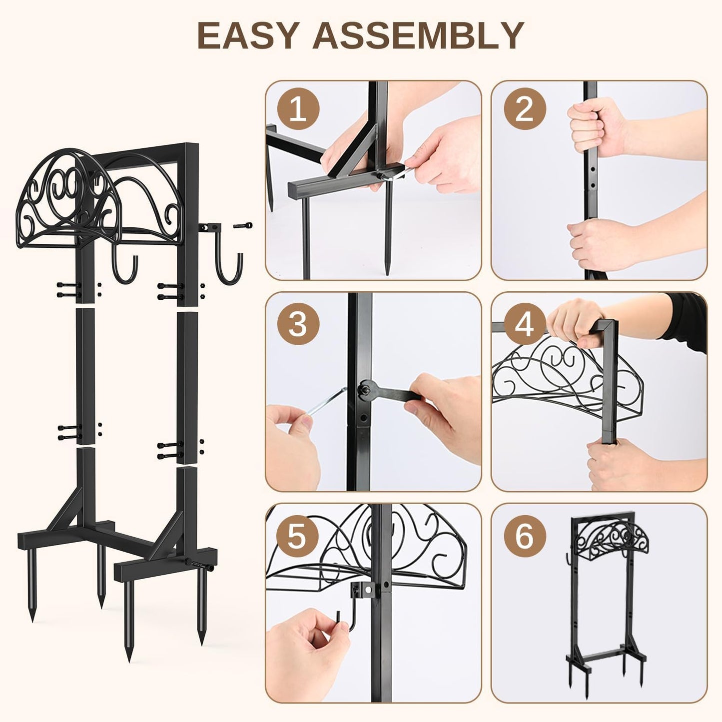 Garden Hose Holder Stand Heavy Duty Freestanding 150 FT