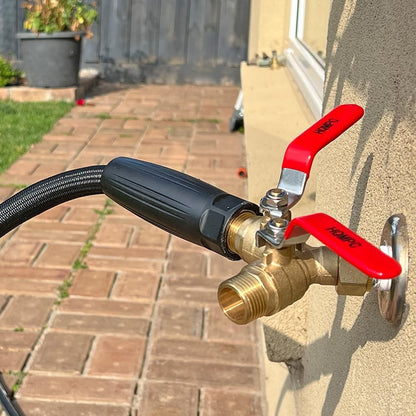 2-Way Garden Hose Splitter - 3/4" Female & 2 Male, 2 Pcs