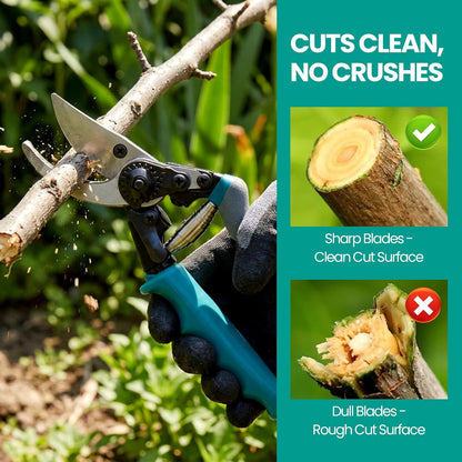 Heavy Duty Branch Cutter, Ergonomic Garden Clippers Shears for Gardening