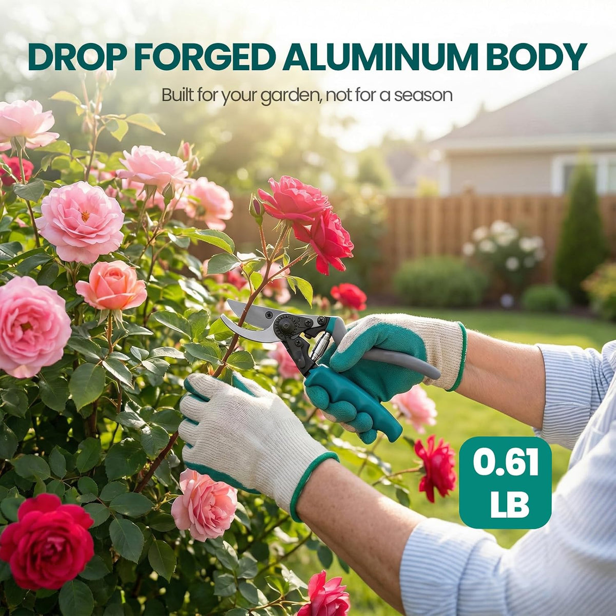 Heavy Duty Branch Cutter, Ergonomic Garden Clippers Shears for Gardening