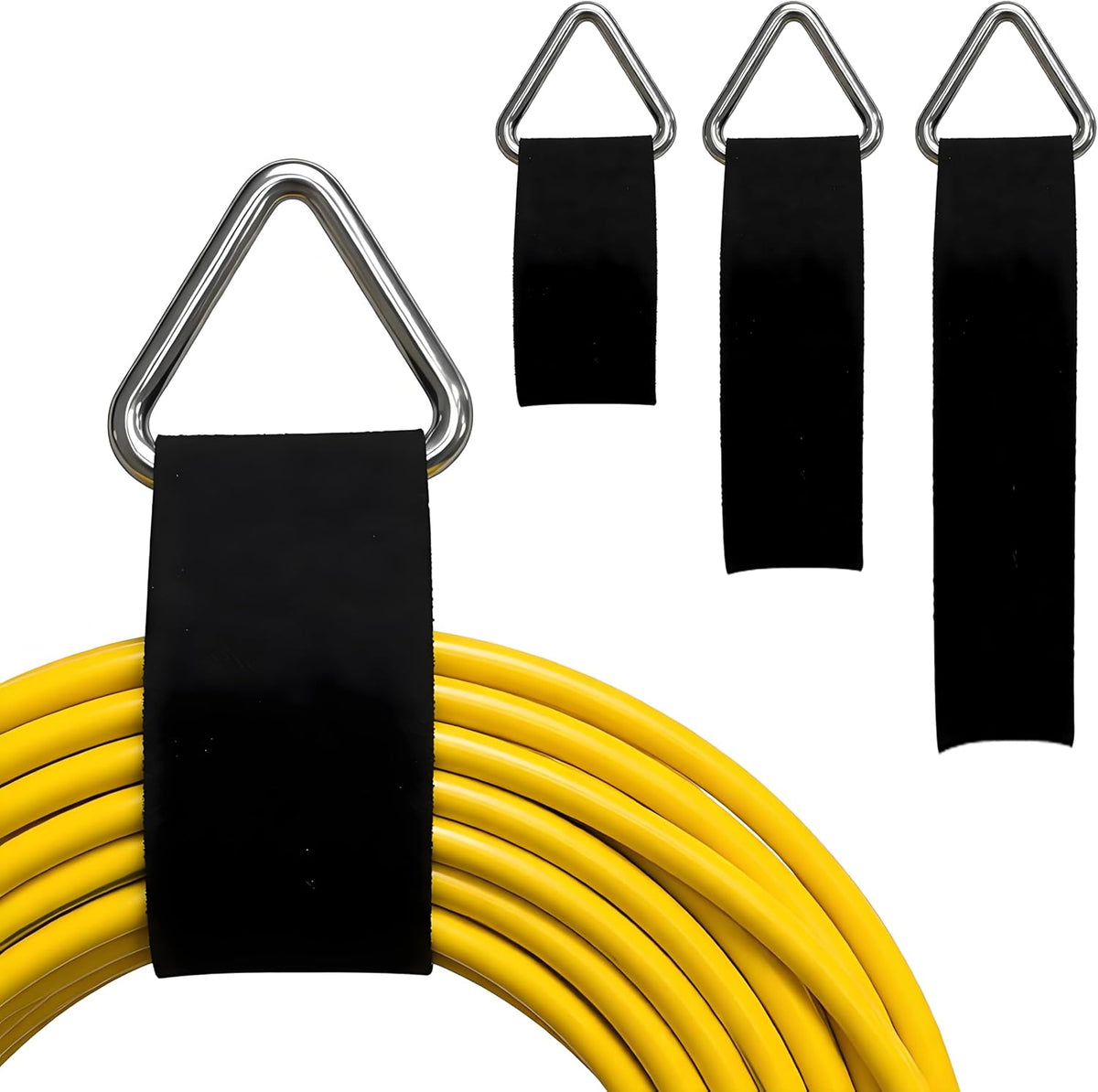 Extension Cord Holder Organizer, 2in x 16.4’ Cut to Length Heavy Duty Storage Straps with 15 Buckles, Garden Water Hose Garage Gadgets Hanger for Storage and Organization