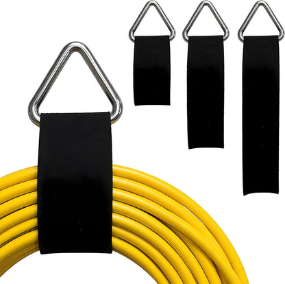 Extension Cord Holder Organizer, 2in x 16.4’ Cut to Length Heavy Duty Storage Straps with 15 Buckles, Garden Water Hose Garage Gadgets Hanger for Storage and Organization