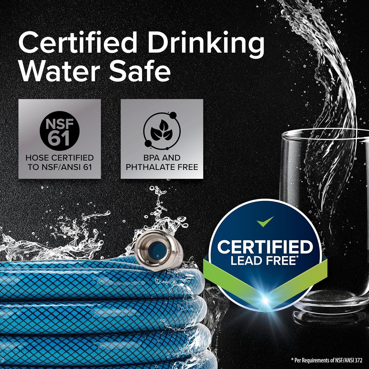 TastePURE 4-Foot Premium Camper/RV Drinking Water Hose - Made in USA