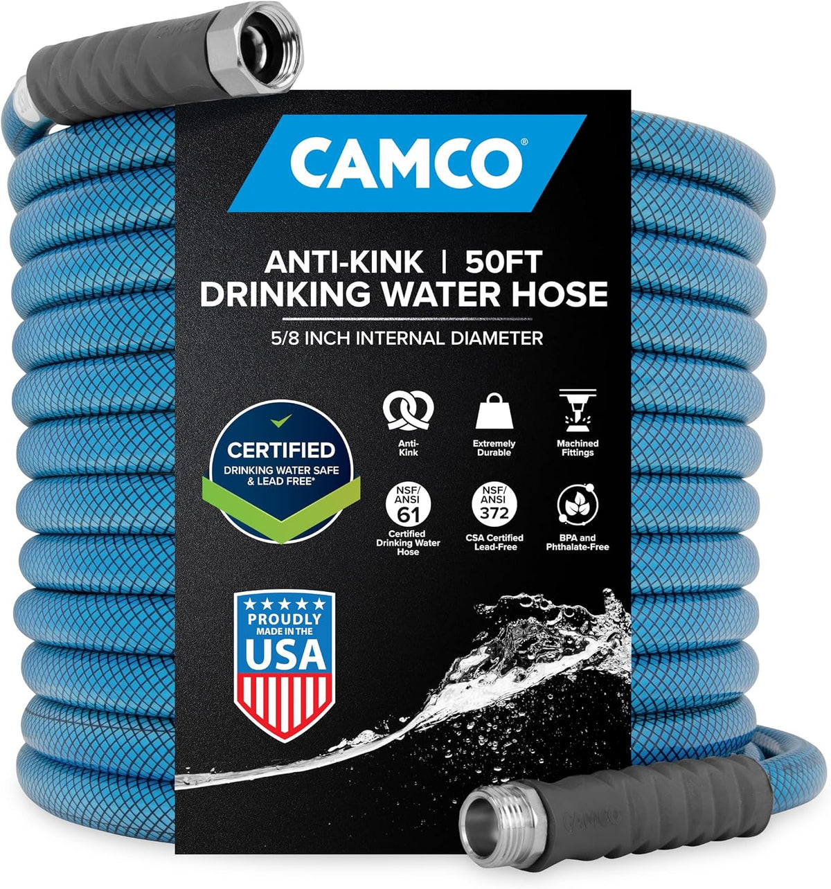 TastePURE 4-Foot Premium Camper/RV Drinking Water Hose - Made in USA