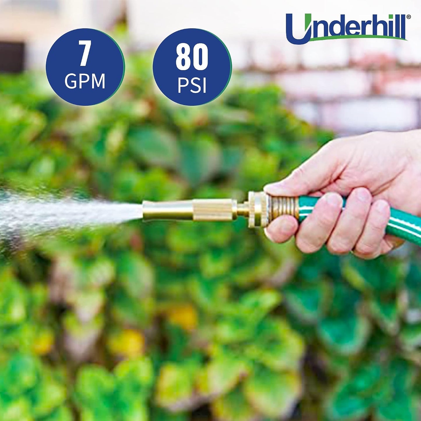 PowerBlast Super Sweeper 6-Inch Garden Water Hose Nozzle, Sprayer, Jet, 7 GPM 80 PSI, 3/4-Inch Thread Inlet, Heavy-Duty Adjustable, SN6-75