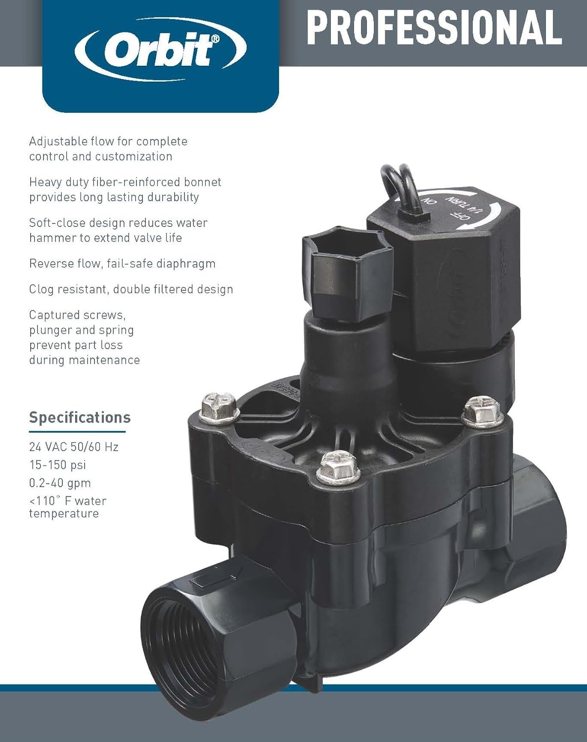 57280 3/4" FPT L-Series Automatic Sprinkler Valve