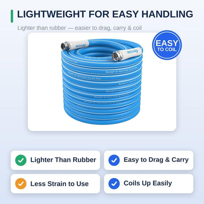 Kink Free Garden hose 100 ft, Heavy Duty Water Hose