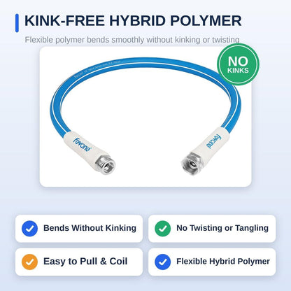 Kink Free Garden hose 100 ft, Heavy Duty Water Hose