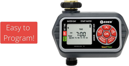 93413 Programmable Digital Water Timer 4-Zone, Compatible with Wireless Soil Moisture Sensor