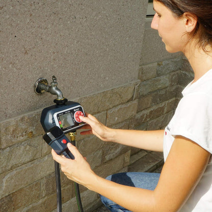 93413 Programmable Digital Water Timer 4-Zone, Compatible with Wireless Soil Moisture Sensor