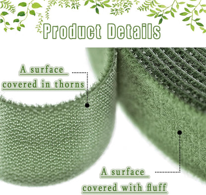 Garden Ties Reusable Plant Ties for Climbing Plants, Adjustable Plant Cable Straps for Support Indoor Outdoor Plant Growth Staking, Training & Organizing (60 ft)