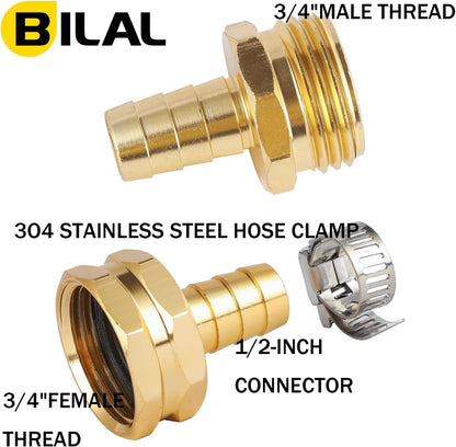 5 Set Garden Hose Repair Connector Kit, Fit for 1/2" Garden Hose Fitting