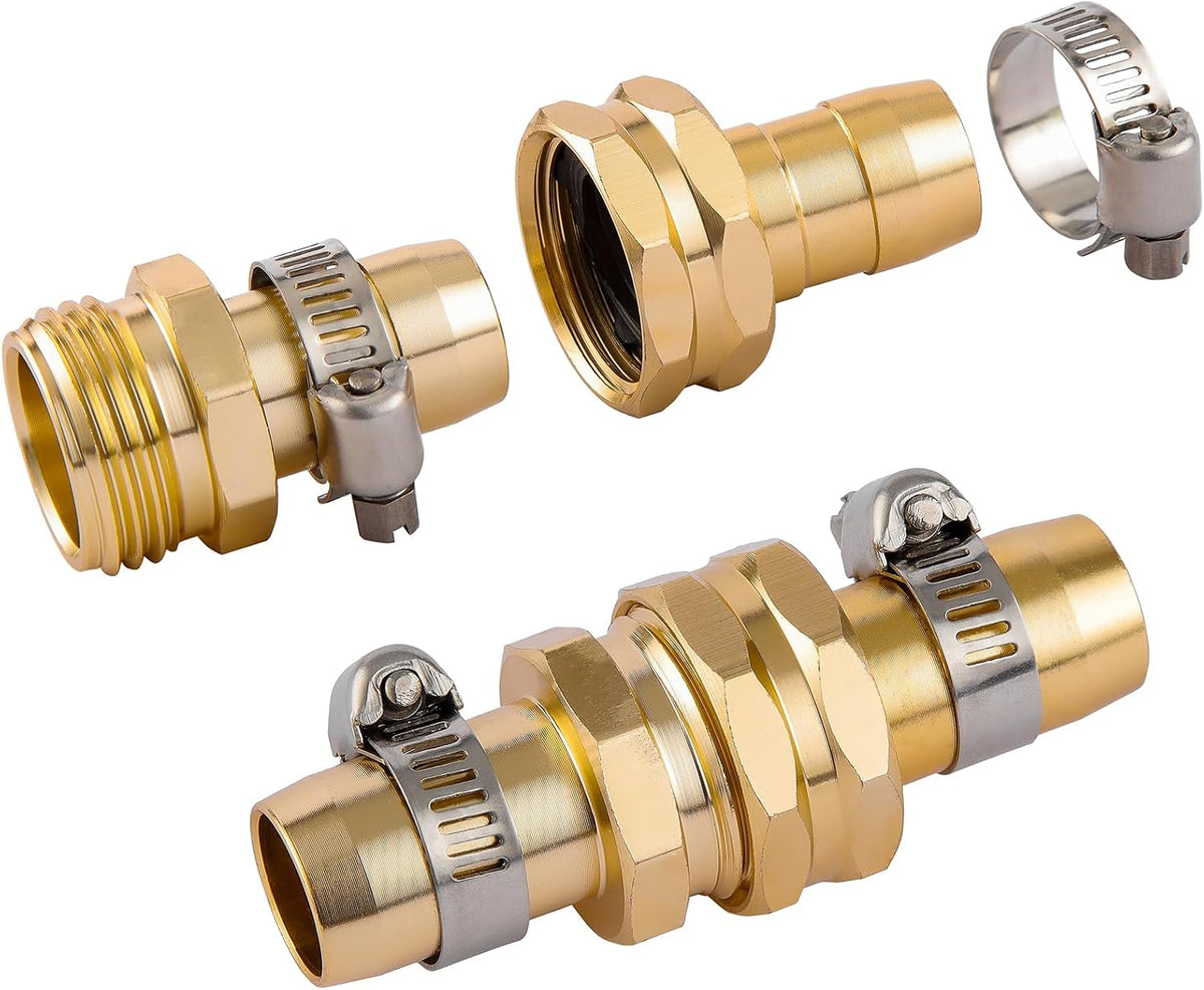 5 Set Garden Hose Repair Connector Kit, Fit for 1/2" Garden Hose Fitting
