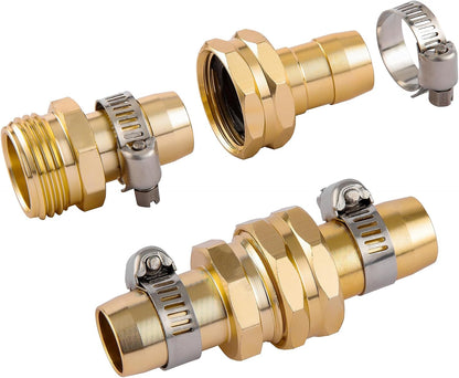5 Set Garden Hose Repair Connector Kit, Fit for 1/2" Garden Hose Fitting