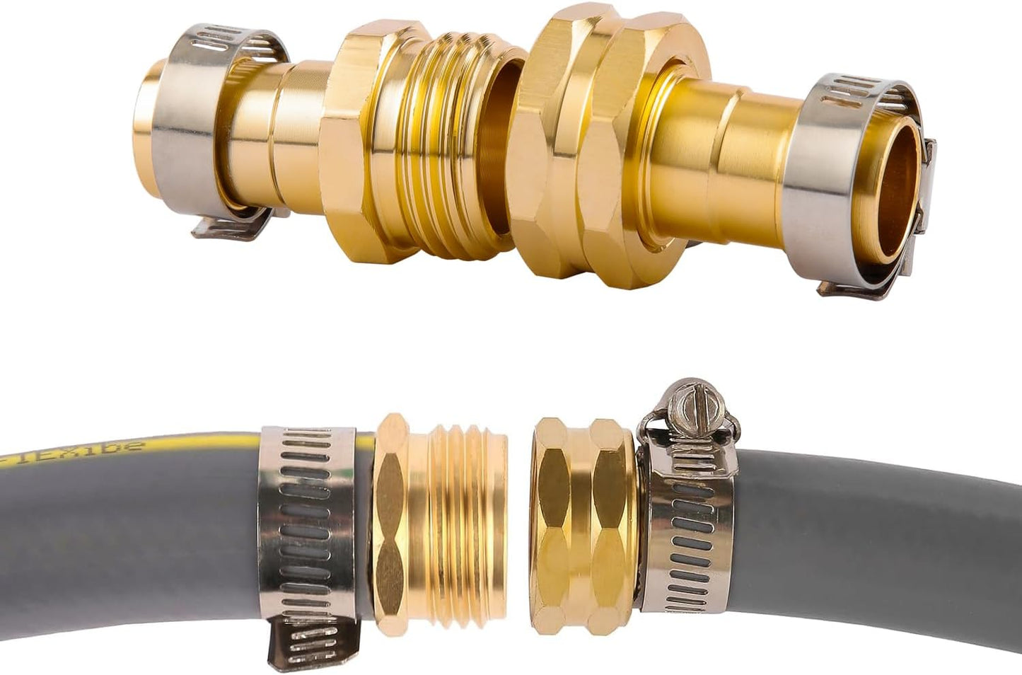 5 Set Garden Hose Repair Connector Kit, Fit for 1/2" Garden Hose Fitting