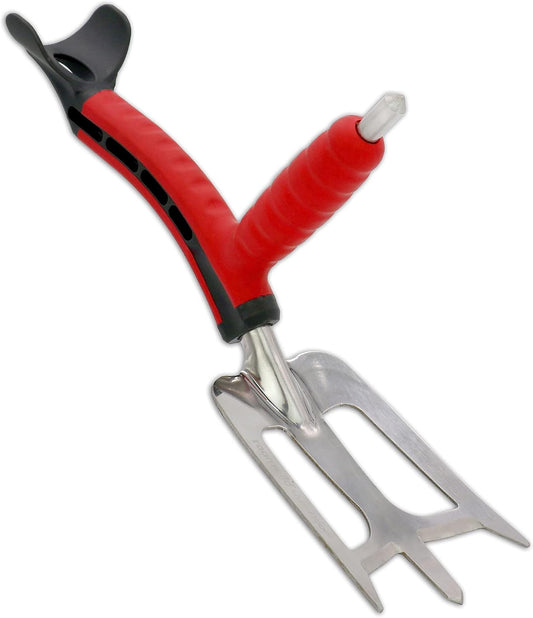 Multi-Digger Dual Grip Garden Hand Fork Cultivator & Weeder (Hand Fork/Cultivator)