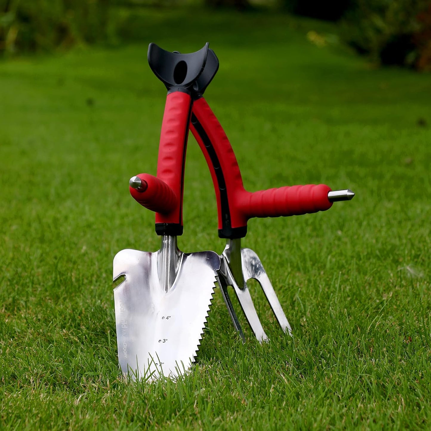 Multi-Digger Dual Grip Garden Hand Fork Cultivator & Weeder (Hand Fork/Cultivator)