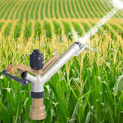 Long Range Sprinkler, 1.5" Lawn Sprinklers, Sprinklers for Yard Large Area Irrigation Watering Spray Gun, Agriculture Farm Irrigation Impact Sprinkler