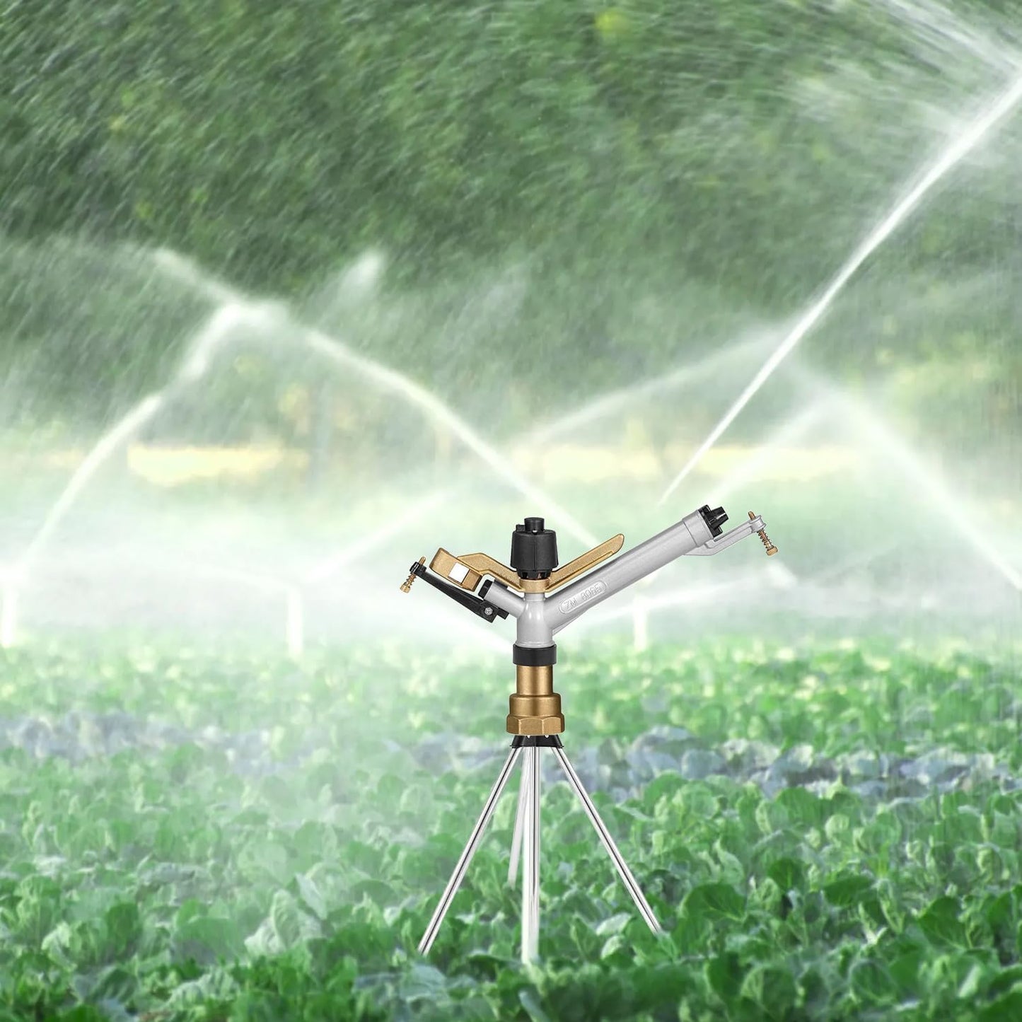 Long Range Sprinkler, 1.5" Lawn Sprinklers, Sprinklers for Yard Large Area Irrigation Watering Spray Gun, Agriculture Farm Irrigation Impact Sprinkler