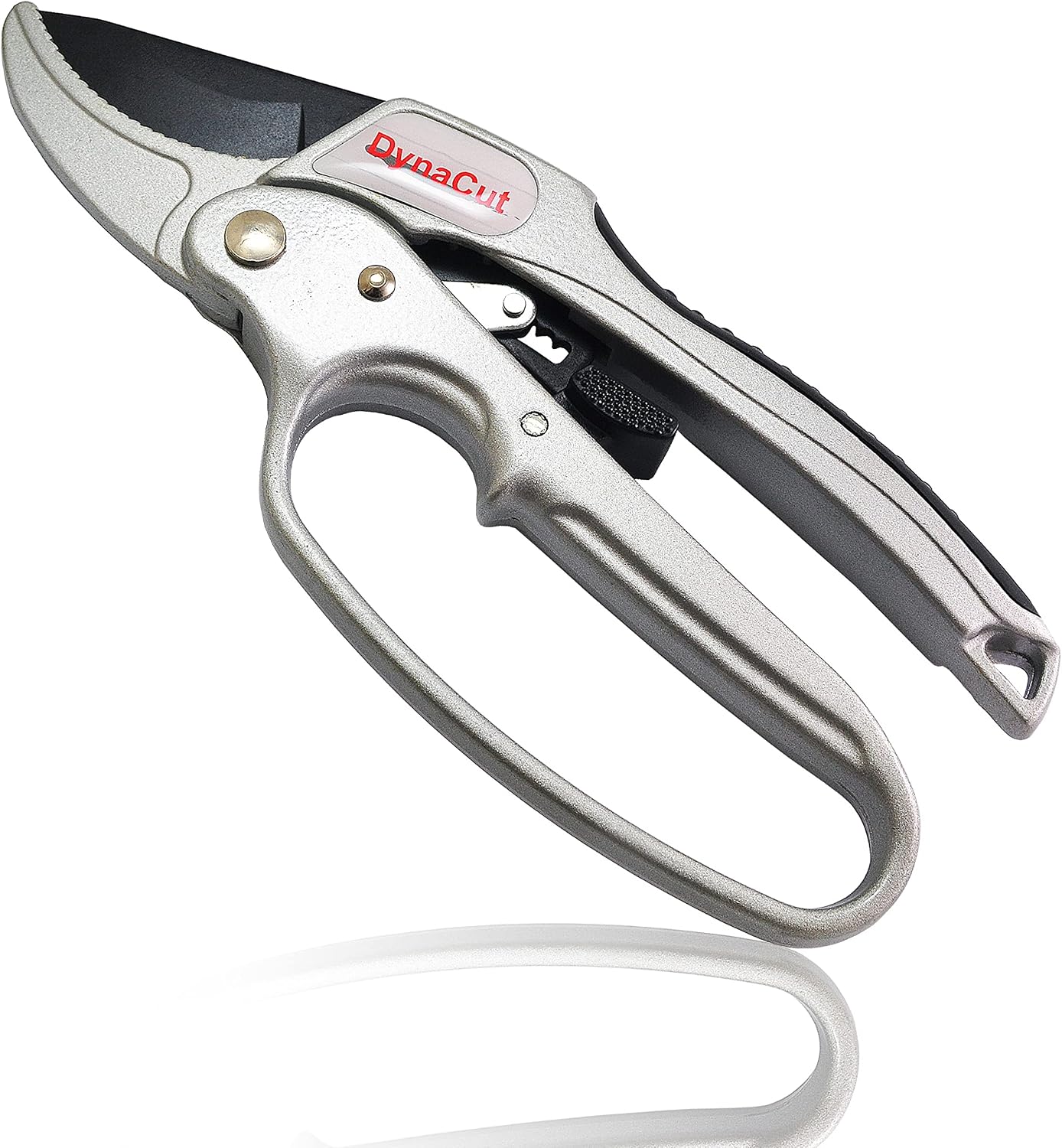 Ratcheting Pruning Shears Gardening Heavy Duty 8'', Professional Ratchet Pruning Scissors Cutter Anvil Clippers - Tree Trimmers Up To 20mm Cutting Capacity, Soft Non-Slip Grip Reduce Hand Fatigue