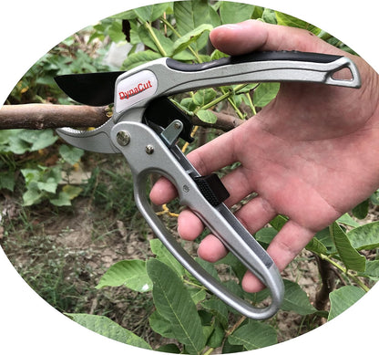 Ratcheting Pruning Shears Gardening Heavy Duty 8'', Professional Ratchet Pruning Scissors Cutter Anvil Clippers - Tree Trimmers Up To 20mm Cutting Capacity, Soft Non-Slip Grip Reduce Hand Fatigue