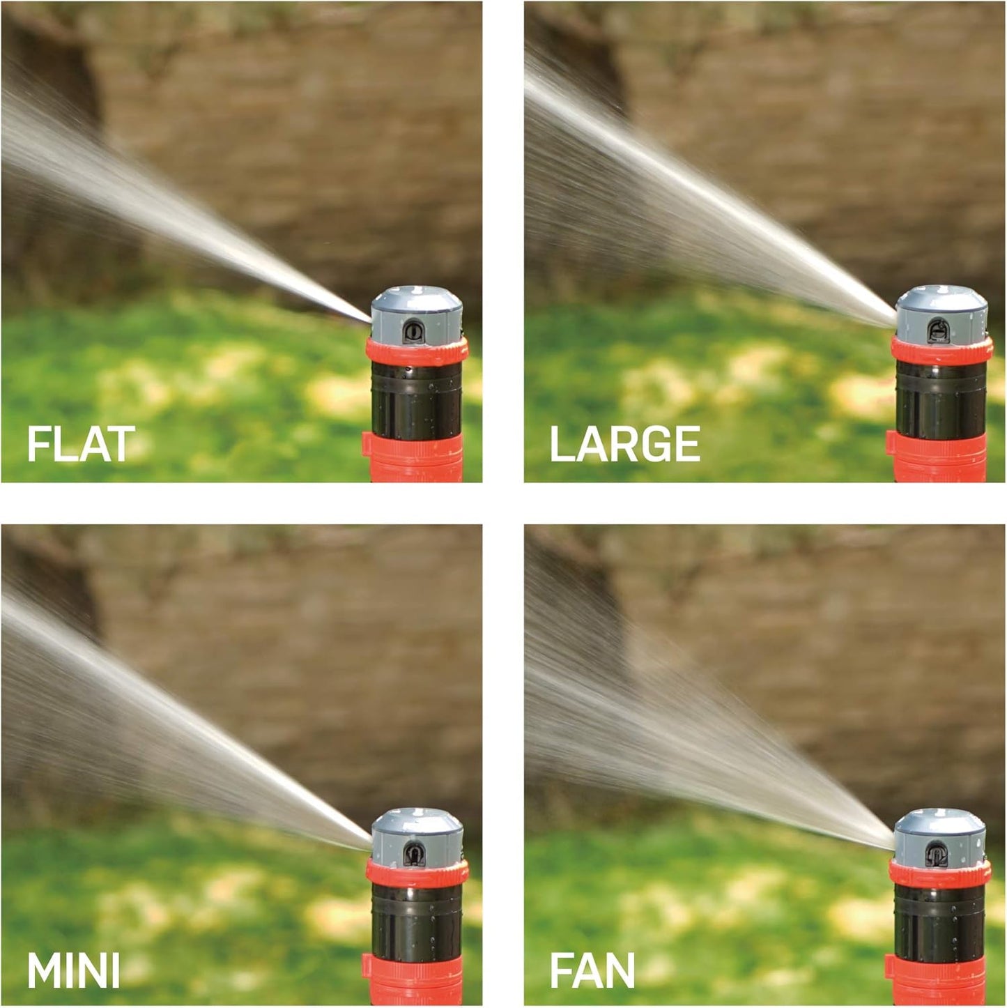94123 4-Pattern Adjustable Mobile Rotary Gear Drive Sprinkler W/Quick Connect Starter Set, 360 Degree Coverage