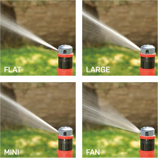 94123 4-Pattern Adjustable Mobile Rotary Gear Drive Sprinkler W/Quick Connect Starter Set, 360 Degree Coverage