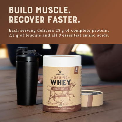 Grass Fed Whey Protein Powder, Unflavored, 2 lbs