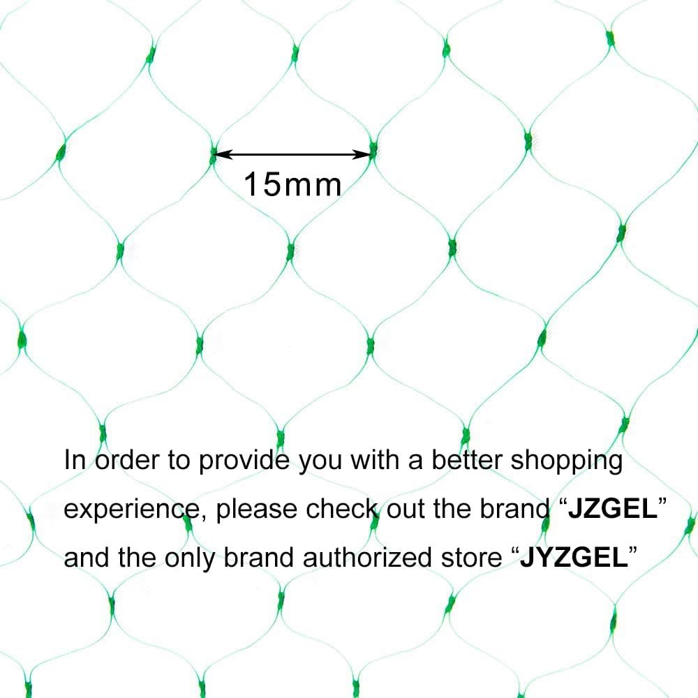 Bird Netting for Garden, 13 x 33Ft Anti Bird Net with 50 Ties and 20 Tacks
