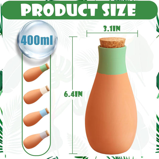 4PCS Terracotta Watering Spikes, Ollas Self Watering Globes