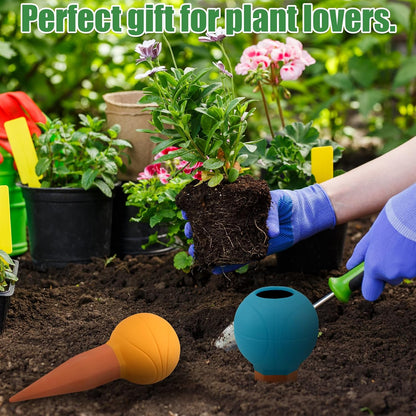 4PCS Terracotta Watering Spikes, Ollas Self Watering Globes