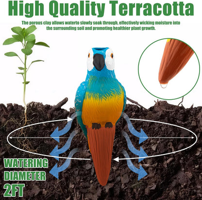 4PCS Terracotta Watering Spikes, Ollas Self Watering Globes