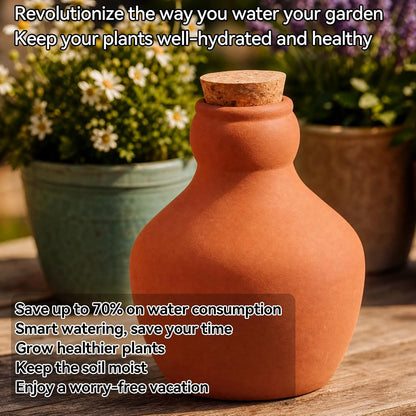 4PCS Terracotta Watering Spikes, Ollas Self Watering Globes