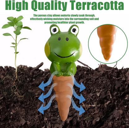 4PCS Terracotta Watering Spikes, Ollas Self Watering Globes