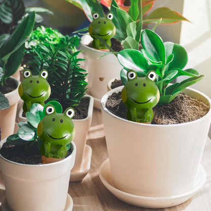 4PCS Terracotta Watering Spikes, Ollas Self Watering Globes