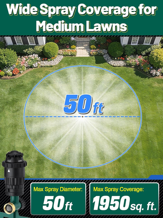 Adjustable Spray Coverage Sprinklers for Yard