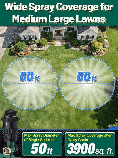 Adjustable Spray Coverage Sprinklers for Yard