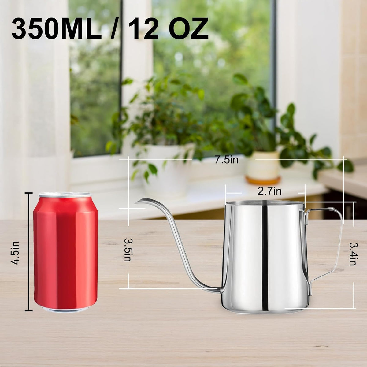 Small Watering Can for Indoor Plants, Plant Watering Can, 12 oz