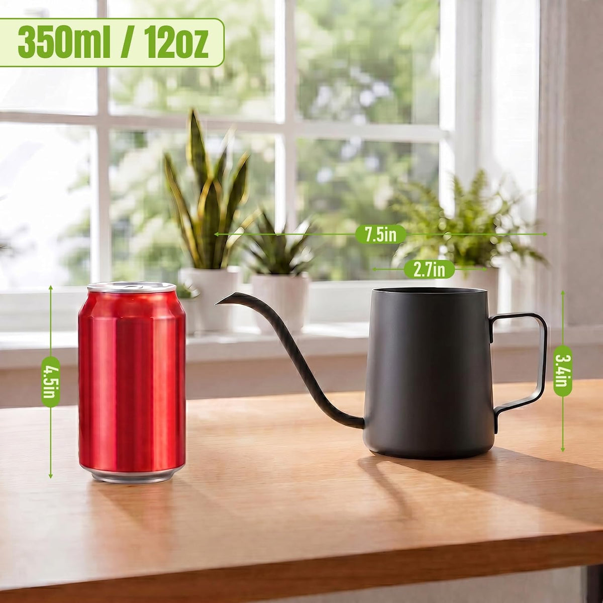 Small Watering Can for Indoor Plants, Plant Watering Can, 12 oz
