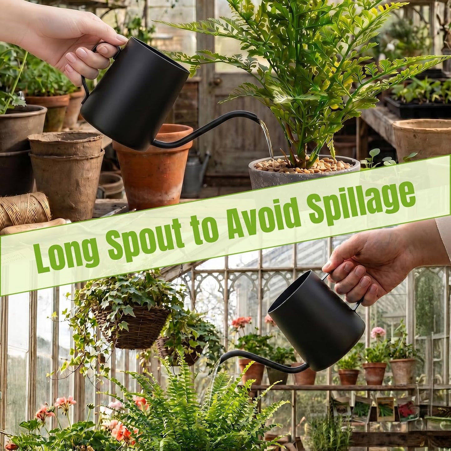 Small Watering Can for Indoor Plants, Plant Watering Can, 12 oz